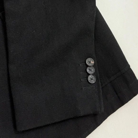 Neil Barrett Black Linen Blend Sports Blazer Jacket Size 40 SLIM FIT